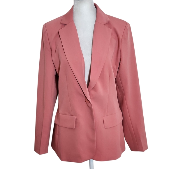 Cicy Bell Women's Pink Blazer NWT Size Medium Classic Pink Blazer - Picture 1 of 8